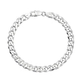 925 Sterling Silver Curb Stylish Bracelets