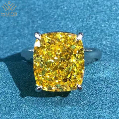 TIZZARAT 925 Sterling Silver 3EX Cushion Cut 8CT VVS D Color Created Moissanite Wedding Engagement Customized Ring Fine Jewelry