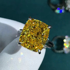 TIZZARAT 925 Sterling Silver 3EX Cushion Cut 8CT VVS D Color Created Moissanite Wedding Engagement Customized Ring Fine Jewelry
