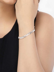 925 Sterling Silver Curb Stylish Bracelets