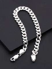 925 Sterling Silver Curb Stylish Bracelets